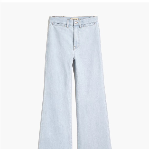 Madewell Light Blue Flare Jeans - Picture 3 of 10